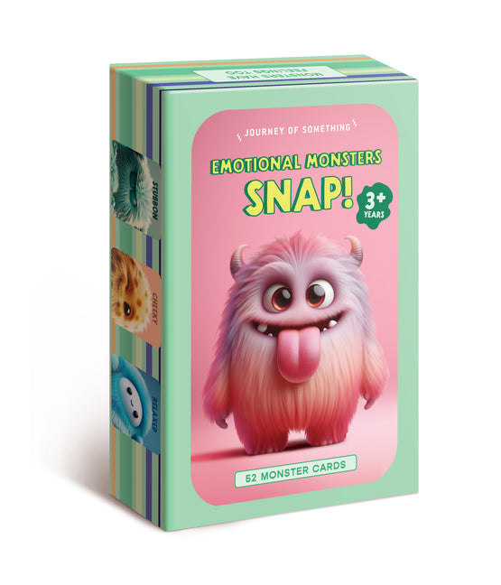 Emotional Monsters Snap Card Game - Learn Emotions Through Play - For Kids Journey of Something