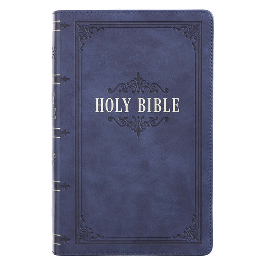 KJV Bible Giant Print Dark Blue Christian Art Gifts Inc